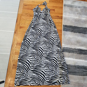 Express maxi dress - zebra print - Small
